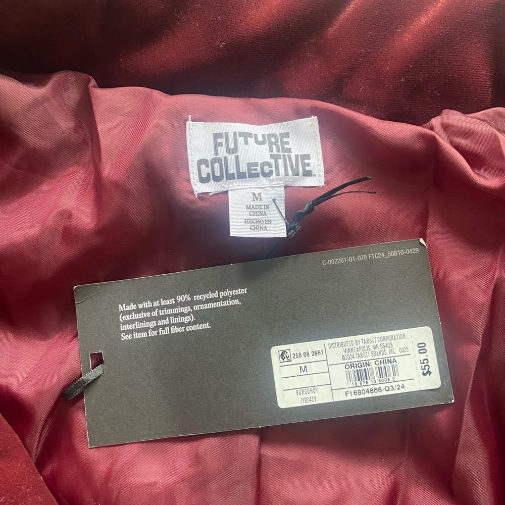 Future Collective Women's Puffer Jacket - Red
